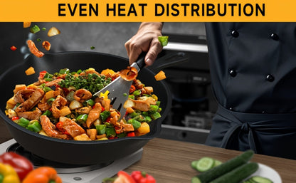 3-Piece Cast Iron Skillet Set with Long Handles, Pouring Lips and 6-, 8- and 10-Inch Graduated Pans
