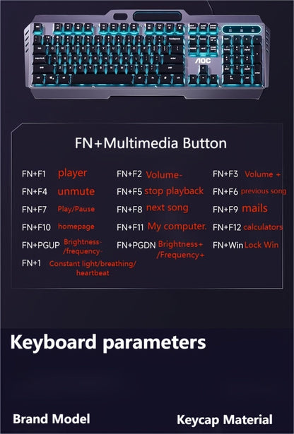 Full-Size 104-Key Wired Gaming Keyboard with Volume Knob in Seven White or Black Options Pictured