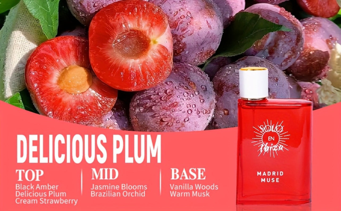 Women's Eau de Parfum Vanilla Gourmand Perfume Spray 3.4 oz — Valencia Vibes, Marbella, Madrid Muse & Barcelona Bliss | Long-Lasting Sweet EDP | Romantic Gift for Her