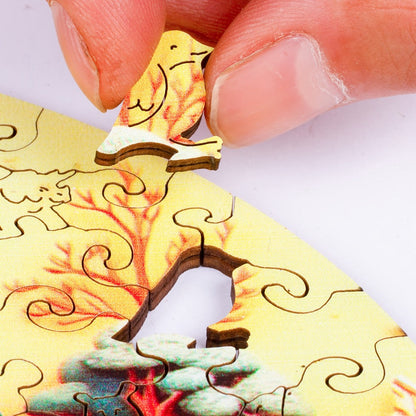 Wooden Mandala Puzzle for Adults – Unique Irregular Animal Shaped Pieces, Exquisite Gift Box, Decorative Art Jigsaw Brain Teaser, Birthday Christmas Holiday Gift for Women Men Teens