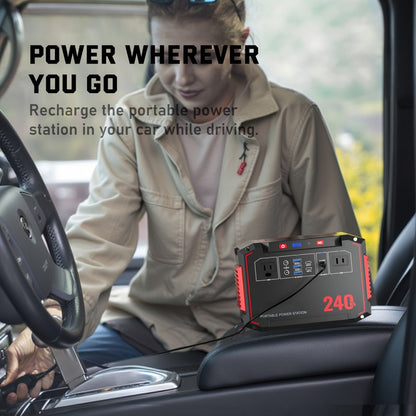 Solar Generator Portable Power Station 88.8Wh 111Wh 237Wh with Foldable Solar Panel, 100W Pure Sine Wave AC Output USB-C PD USB QC3.0 DC LED Emergency Light for Camping RV Hiking & Home Backup Power