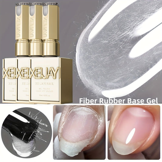 Fiber Repair Nail Glue 3pcs Set – Quick Dry Fiberglass Reinforced Adhesive for Nail Tips Extension, Broken Nail Repair & Nail Art, Crystal Clear Photo Frame Bottle Precision Applicator