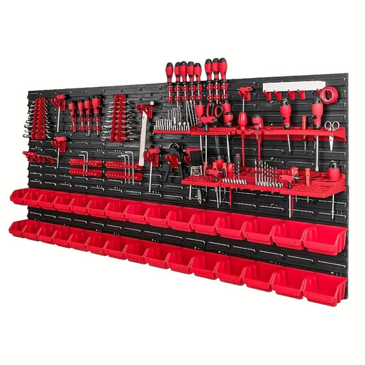 Tool Organizer Set – Multi-Functional Wrench, Screwdriver, Drill Bit & Hammer Storage Rack | Garage Tool Organizer Wall Mount for 39/69 Piece Tool Sets | Workshop Tool Holder Gift for Men & DIY Enthusiasts