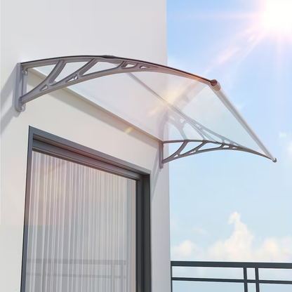 Door Awning Polycarbonate Window Canopy UPF50+ UV Rain Protection