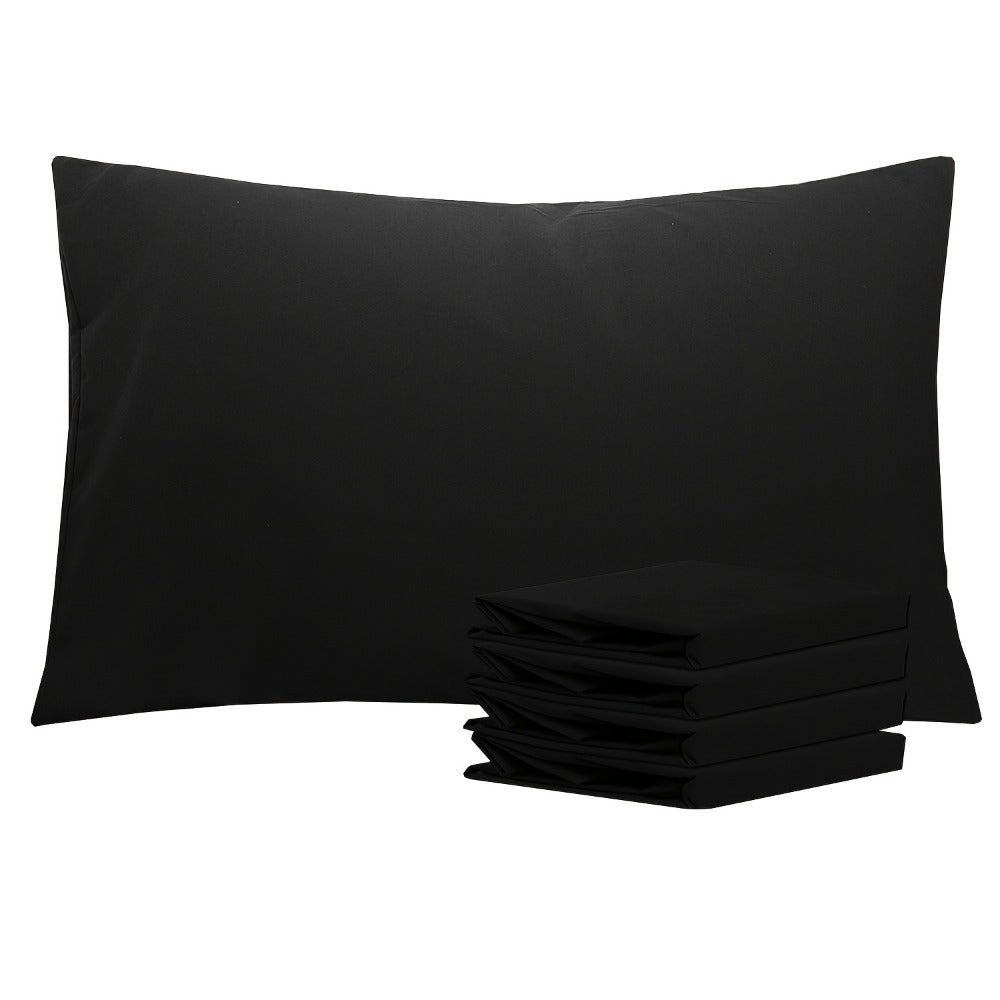 Four-Pack Queen Pillowcase Set in 32 Solid Colors with 20 x 30-Inch Size and Envelope Closure