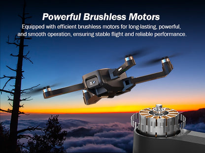 GPS Follow Me Drone Under 250g 4.5 Inch LCD Screen Camera Drone Auto Return Gesture Flight Brushless Motor Altitude Hold 3 Speed Modes 32G SD Card | Adult Beginner Drone Gift for Teens