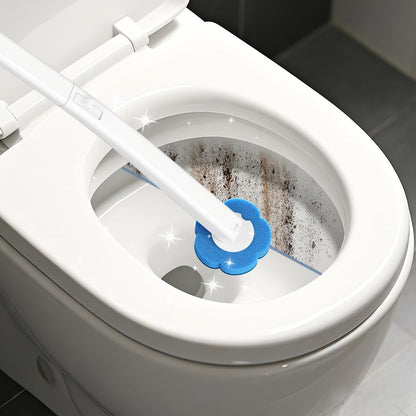 Disposable Toilet Brush System with Wall Bracket and 17- to 53-Refill Set or Refill-Only Options