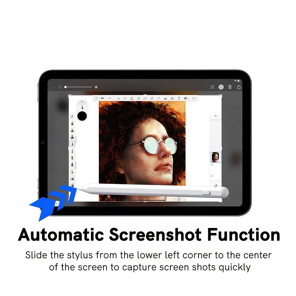 iPad Stylus Pen 2nd Generation, Palm Rejection Magnetic Charging USB Rechargeable, Compatible with iPad Air 5/4/3, iPad Mini 7/6/5, iPad Pro 11"/12.9"/13", iPad 10/9/8/7/6 A16, Apple Pencil Alternative for Drawing Writing Notes
