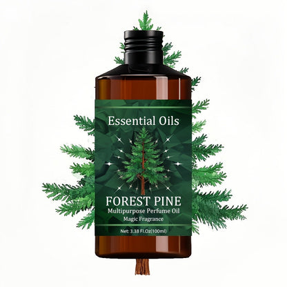 Essential Oil Forest Pine Blend with Glycerin and Jojoba Oil in 100ml Bottle for Diffuser and Massage