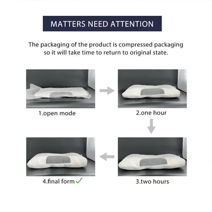 Neck Pillow for Sleeping Set of 2 Ergonomic Cervical Support Pillow Soft Adjustable Contour Design Washable Cover Premium Filling for Side Back Stomach Sleepers