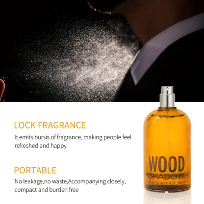 Perfume for Men Wooden-Bottle Spray with a Documented Woody Sandalwood Profile and Two Options