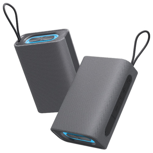Portable Bluetooth Speaker Stereo Surround Sound USB-C Rechargeable Compact Wireless Speaker for PC Smartphone Tablet Outdoor Gym Travel Button Controls