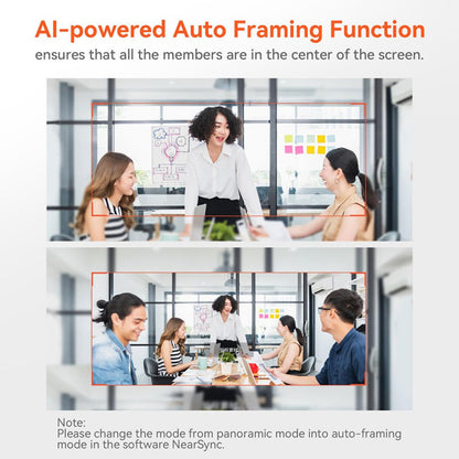 4K Webcam AI Auto Framing True Autofocus with Dual Noise Canceling Mics & 90° FOV – NUROUM V11/V15/V32 Plug and Play USB Camera for Zoom Meetings, Gaming & Home Office, 1080P/2K/4K