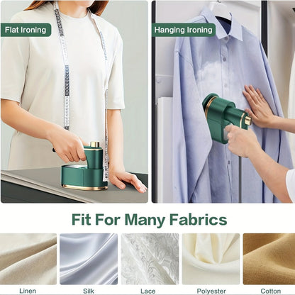 Portable Travel Clothes Steamer Mini Handheld Garment Steamer Iron for Clothes Fast Heat-Up Wrinkle Remover for Home Dorm College Travel Suitcase-Friendly Compact Design