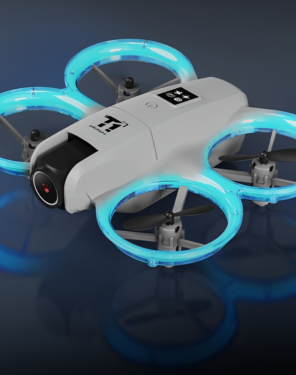 Mini 4K FPV Drone 180° Rotating Dual Camera Optical Flow Positioning Dual Batteries 360° Flip One-Key Takeoff Anti-Shake | RC Quadcopter Toy for Beginners Boys Girls Kids | Birthday Christmas Gift