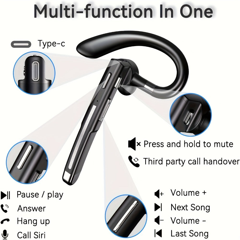 Anime & Animal Themed Wireless Earphones with ENC Noise Cancelling Mic, Semi-Open-Back Design, Push Button Control, Type-C Charging, 300mAh Battery, Compatible with iOS & Android, Ideal for Gaming Office Driving, Fun Gift for Teens