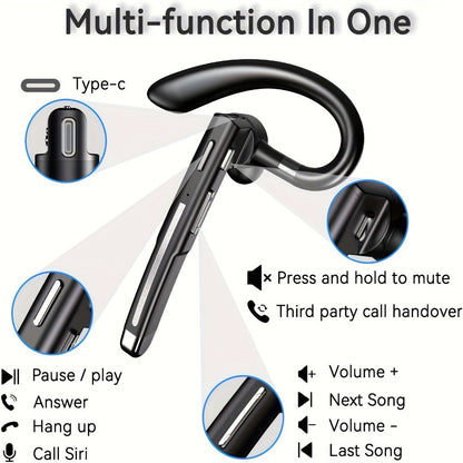 Anime & Animal Themed Wireless Earphones with ENC Noise Cancelling Mic, Semi-Open-Back Design, Push Button Control, Type-C Charging, 300mAh Battery, Compatible with iOS & Android, Ideal for Gaming Office Driving, Fun Gift for Teens