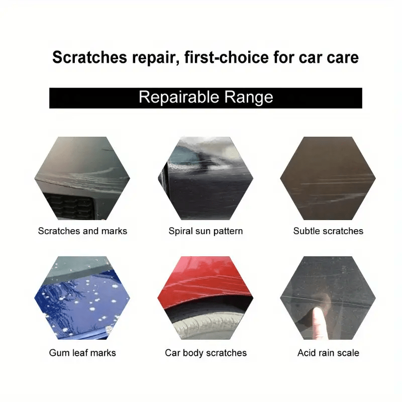 Car Scratch Repair Wax by V-Vaxy, Three 50ml Bottles with Three Sponges and Three Towels for Paint Application