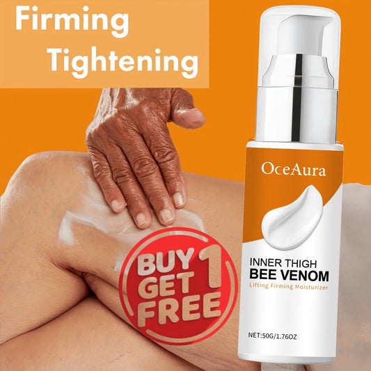 Thigh Firming Cream with Bee Venom – Anti-Cellulite Body Tightening Lotion, Coffee Seed & Ginger Extract, Lifts & Sculpts Skin on Thighs, Butt & Arms, Alcohol-Free for All Skin Types