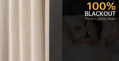 Four-Panel Textured Window Curtain Set in Ten Colors and 50-Inch Width with Four Exact Length Options