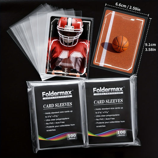 Penny Sleeves for Trading Cards 200/500/1000/2000 Pack – Premium Soft Card Sleeves for Baseball, TCG, Game Cards | Kids & Collectors Gift