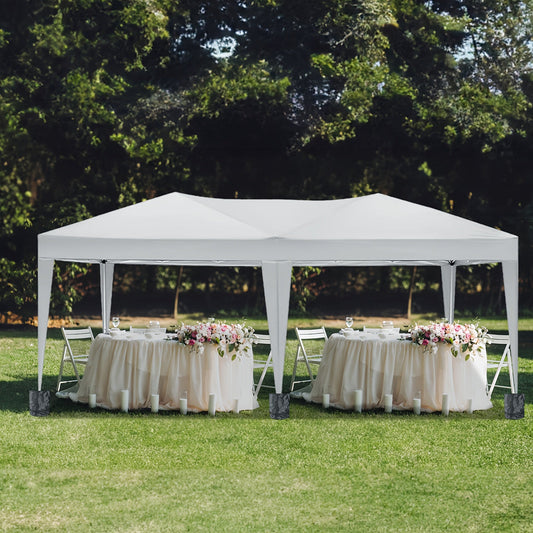 Party Tent 10x20ft 6 Sidewalls Commercial Canopy for Garden, Patio and Yard Use, with the Listed Configuration