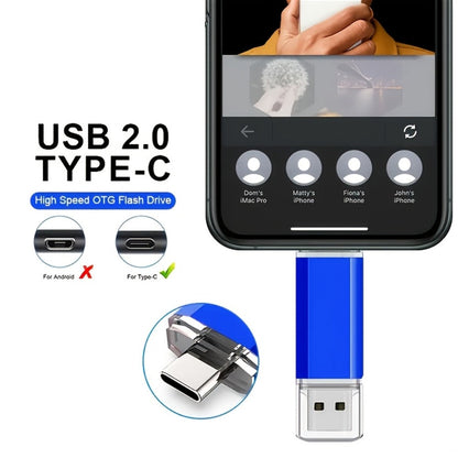 USB Flash Drive KOOTION 2-in-1 Metal USB 2.0 and Type-C Memory Stick in 32GB, 64GB or 128GB