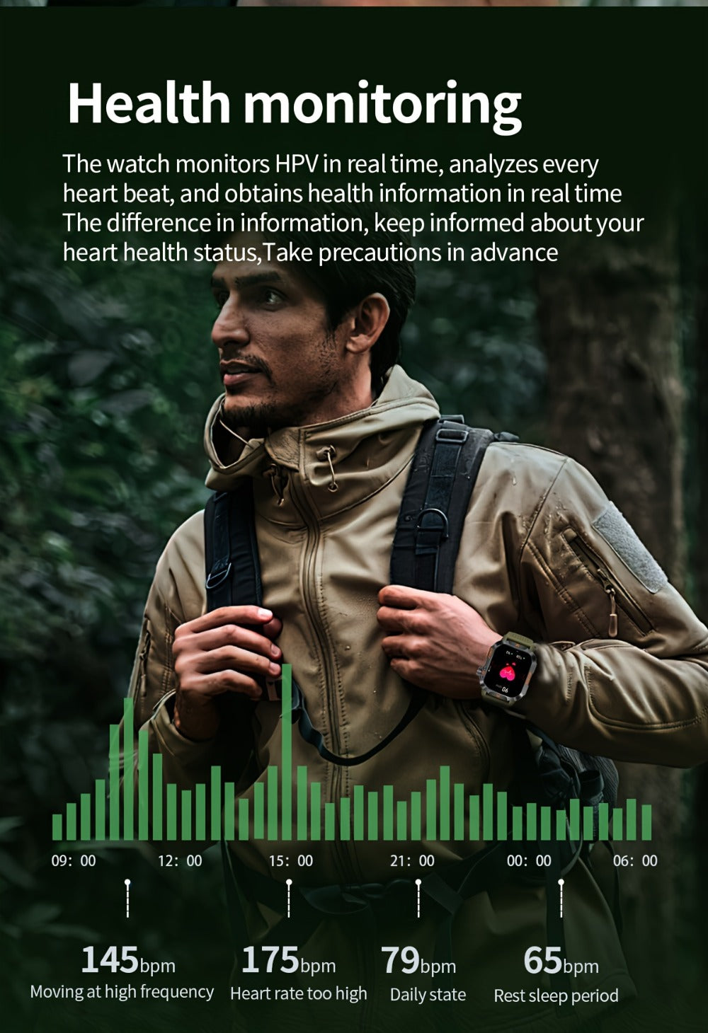 2.01" HD Compass Smartwatch for Men Women – Wireless Calling Outdoor Adventure Watch with LED Flashlight Fitness Tracker Pedometer Calorie Counter Long Battery Life Compatible with Android iPhone Couples Gift
