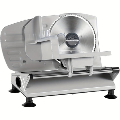 Electric Meat Slicer for Home, 6.7" Stainless Steel Blade, 150W Deli Food Slicer with Adjustable 0-15mm Thickness for Cold Cuts, Cheese, Bread & Vegetables, Easy to Clean