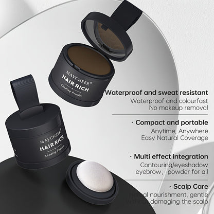 Beard Touch-Up Powder for Men - Instant Gray Coverage Beard Filler for Sparse Patchy Beard Eyebrows Hairline Temples Natural Finish Skin Friendly Long Lasting 5 Colors Available