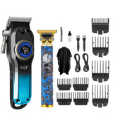 2-Piece Blue Hair Clipper Set