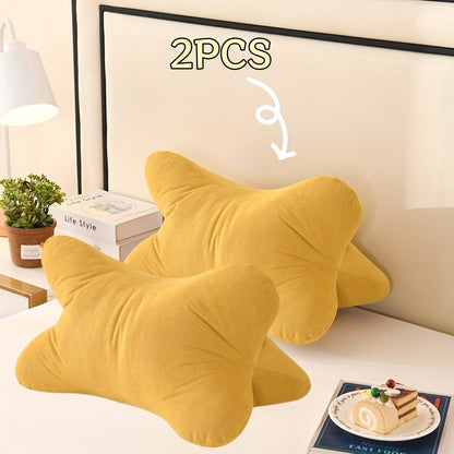 Triangular Lumbar Support Pillow Chenille, Breathable Back Cushion with Hidden Zipper for Office Chair Sofa Bed