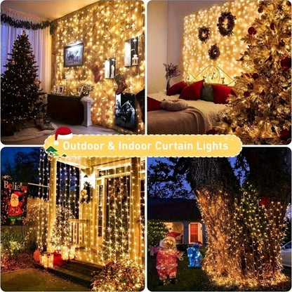1000 LED 328ft Fairy String Lights Outdoor - Warm White Twinkle Gypsophila Style, 8 Modes, Flexible Wire for Garden, Patio, Backyard, Wedding, Party, Christmas & Bedroom Decoration