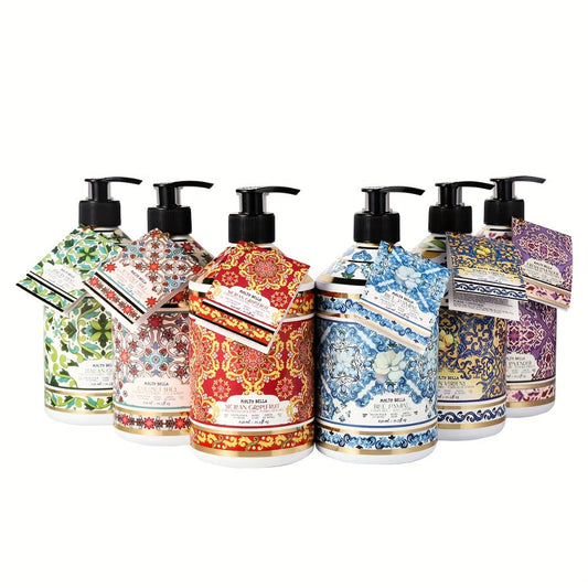 Liquid Hand Soap with Floral Press Bottle – 21.3 fl oz, Moisturizing Scented Hand Wash in Lavender, Grapefruit, Jasmine, Coconut Shea & More
