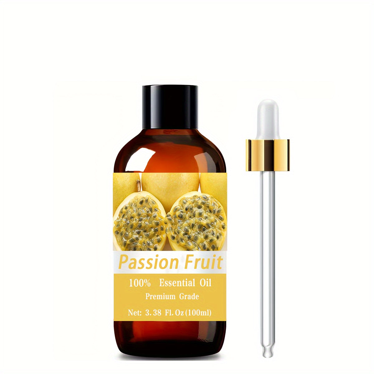 Passion Fruit Essential Oil 100ml – 100% Pure Natural Therapeutic Grade Tropical Oil for Skin Care, Hair Care, Body Massage & Aromatherapy, Moisturizing Relaxation Oil Gift for Women & Men