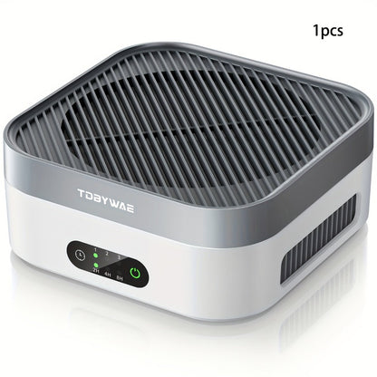 HEPA Air Purifier for Home Bedroom Up to 700 Sq Ft with True HEPA Filter 3-Stage Filtration Quiet Sleep Mode USB-C Charging Smart Touch Control for Pets Dust Pollen Smoke Odor Desk Car Travel