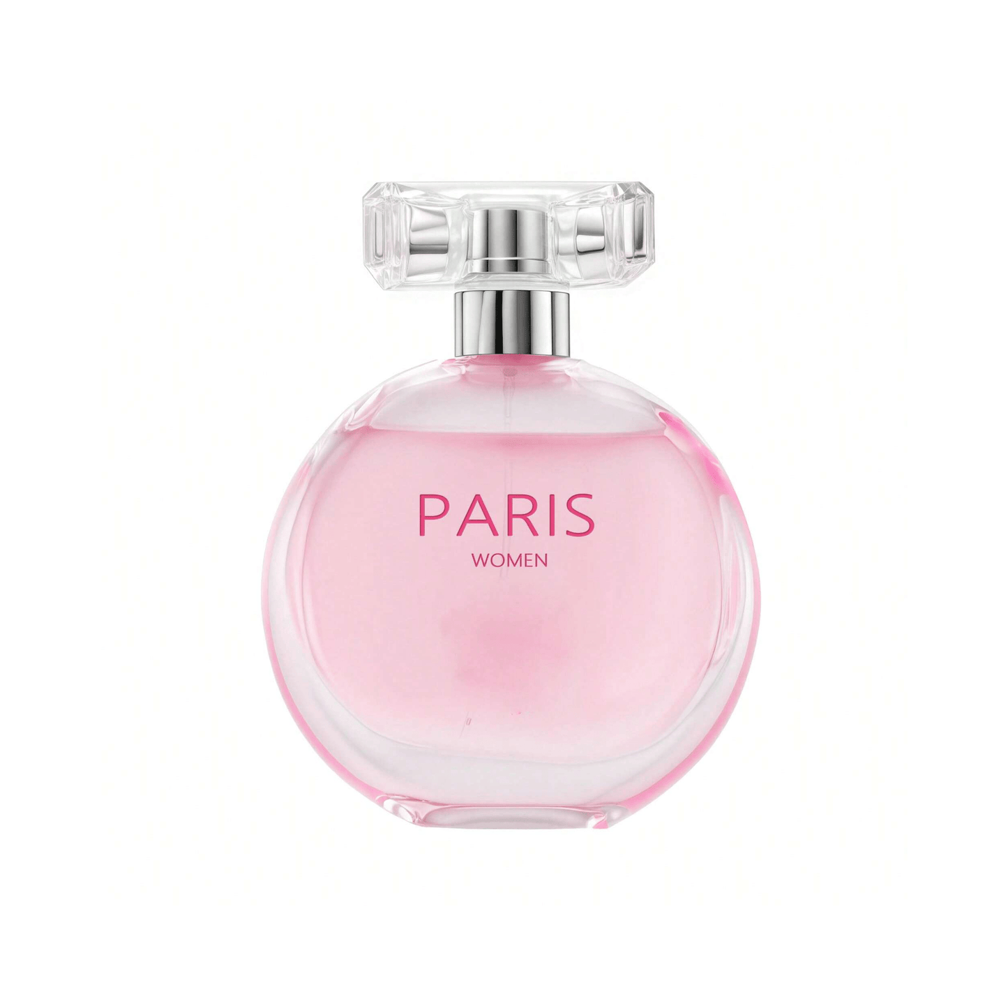 Perfume Paris Women Eau de Parfum 100ml in Round Pink Bottle with Gold Cap & Gift-Ready Box
