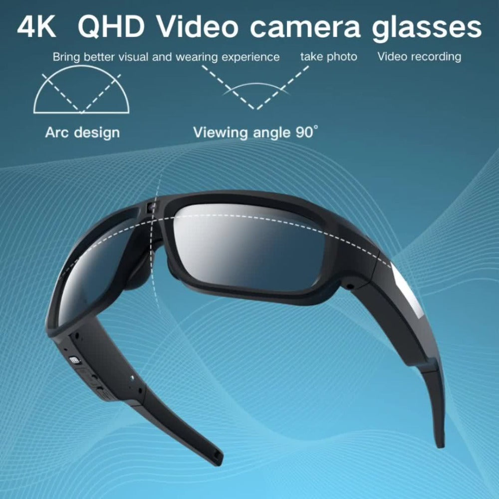 Dark-Lens Camera Glasses with A31, A33 and S36 Frame Models and Optional 64GB Card Bundles