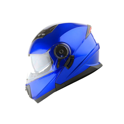 Motorcycle Modular Full Face Helmet Flip Up Dual Visor Sun Shield with Optional LED Tail Light 3 Modes Removable Washable Interior, Multiple Colors S M L XL — Modular901