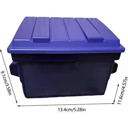 Eighty-Dice Party Board Game with Storage Bin, Four Color Sets, Lid Board and Adult Group Rules