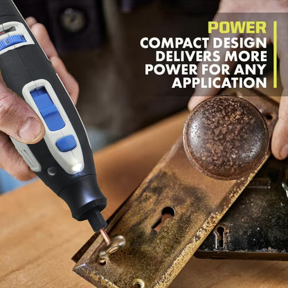 Cordless Rotary Tool Kit 12V with 48pcs Accessories, 6 Variable Speeds, 2.0Ah Rechargeable Battery for Sanding Polishing Carving Cutting Drilling Engraving Crafts DIY Projects
