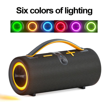 Portable Bluetooth Speaker 60W Outdoor Model with Subwoofer, Dual Speakers, 7 RGB Modes and Type-C