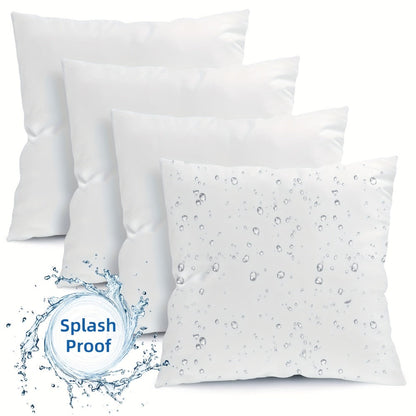 Outdoor Pillow Inserts 4/6 Pack – Soft Microfiber Fill, Waterproof & Fluffy Throw Pillow Inserts for Sofa Bed Couch, 12x20 18x18 20x20 Inch
