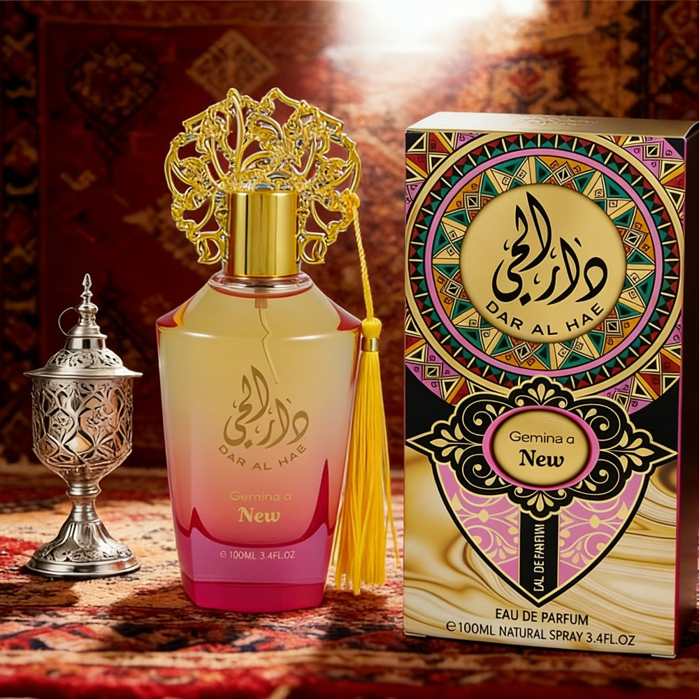 Cologne Spray 100ml Miss and Man Options with Ornate Bottle, Tassel Detail and Presentation Box