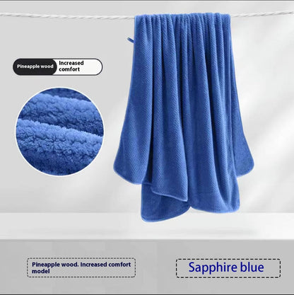 Towel Set 16 Piece 300GSM Coral Fleece Bath Towels and Washcloths in 11 Solid Colors for Home and Guest Use