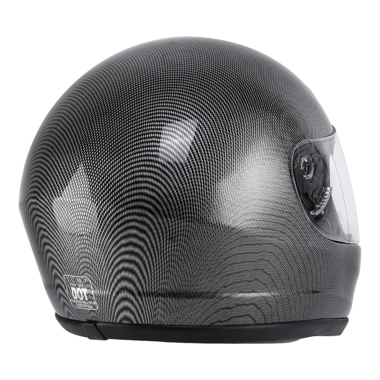 Motorcycle Flip-Up Full Face Helmet DOT Approved, Carbon Fiber Look Modular Street Bike Helmet with Anti-Scratch Visor & Washable Padding, Adult Sizes S M L XL, Includes Helmet Bag