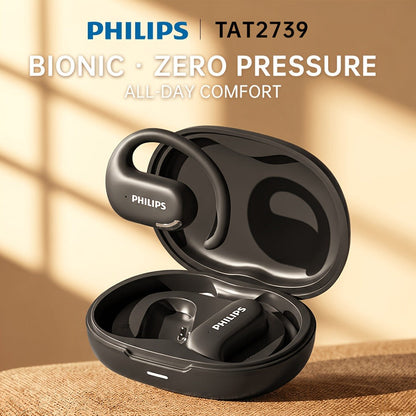 Philips TAT2739 Open-Ear Wireless Headphones AI Call Noise Reduction 360 Spatial Sound Hi-Fi Type-C Charging 30H Battery Ergonomic Design White Black Blue