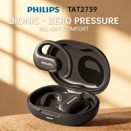 Philips TAT2739 Open-Ear Wireless Headphones AI Call Noise Reduction 360 Spatial Sound Hi-Fi Type-C Charging 30H Battery Ergonomic Design White Black Blue