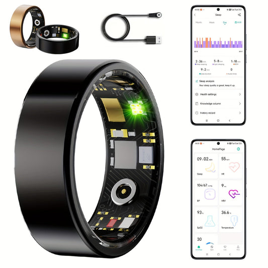 Waterproof Smart Ring – Sleep & Fitness Tracker for Men Women