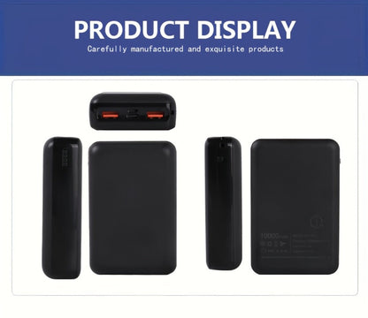 Power Bank 10000mAh 5V/3A with Dual USB Output, USB-C/Micro Input and LED Indicator for Heated Clothing